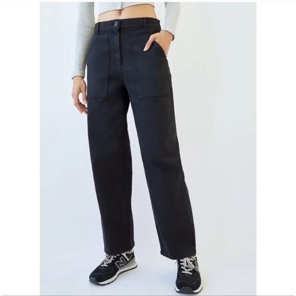 Aritzia Wilfred Free Straight Modern Utility Pant in Black Size 0 - Picture 1 of 10
